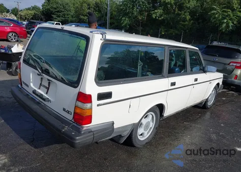 1991 Volvo 240 Se из США, поврежденный, VIN YV1AA8853M1898569